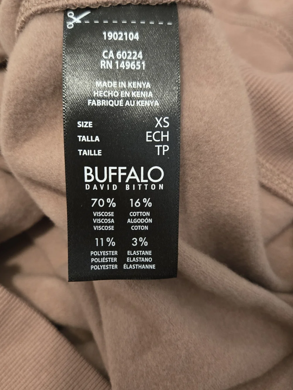 Buffalo David Bitton Women's Pullover Super Soft Cozy V Neck Rose Sweater XS